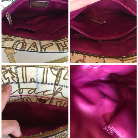 Coach || Shoulder Hobo Gold Beige Purse Bag - Picture 8 of 8